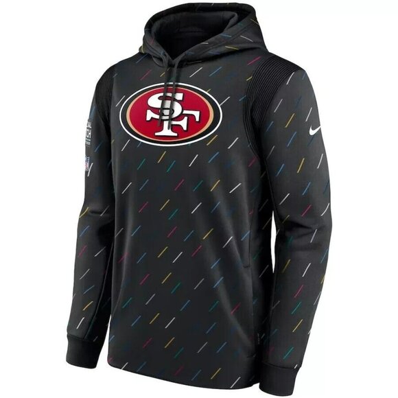 Nike NFL On Field Crucial Catch Intercept Cancer San Francisco 49ers Hoddie -M - Picture 2 of 9